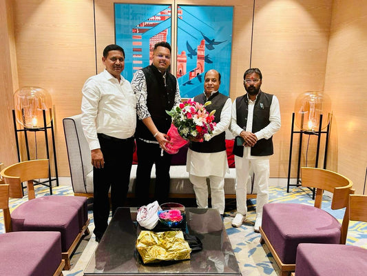 Honored with the Vishwakarma Ratna Award: A Prestigious Recognition from the Former Education Minister and President of All India Vishwakarma Samaj.