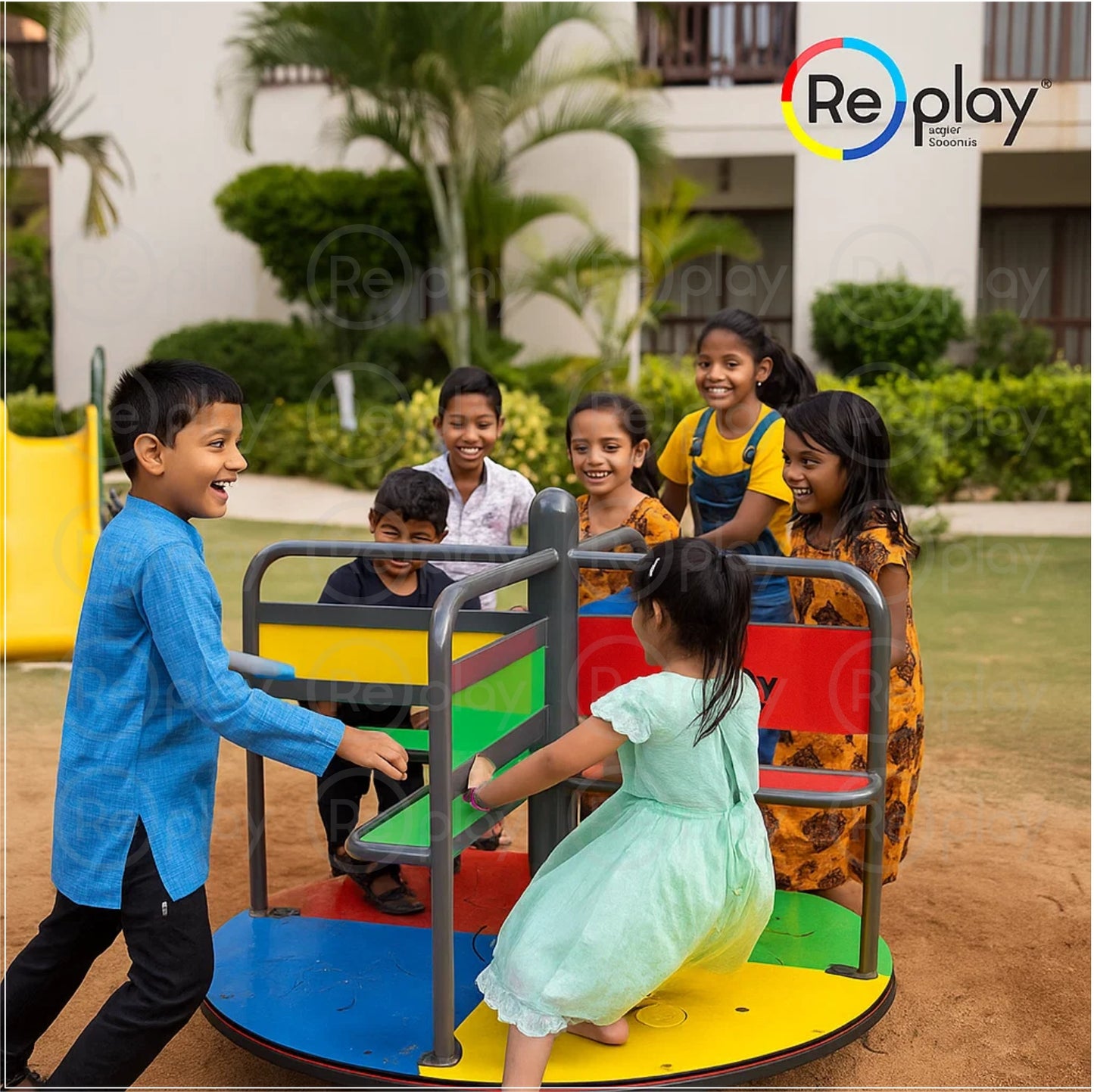 4 SEATER MERRY GO ROUND