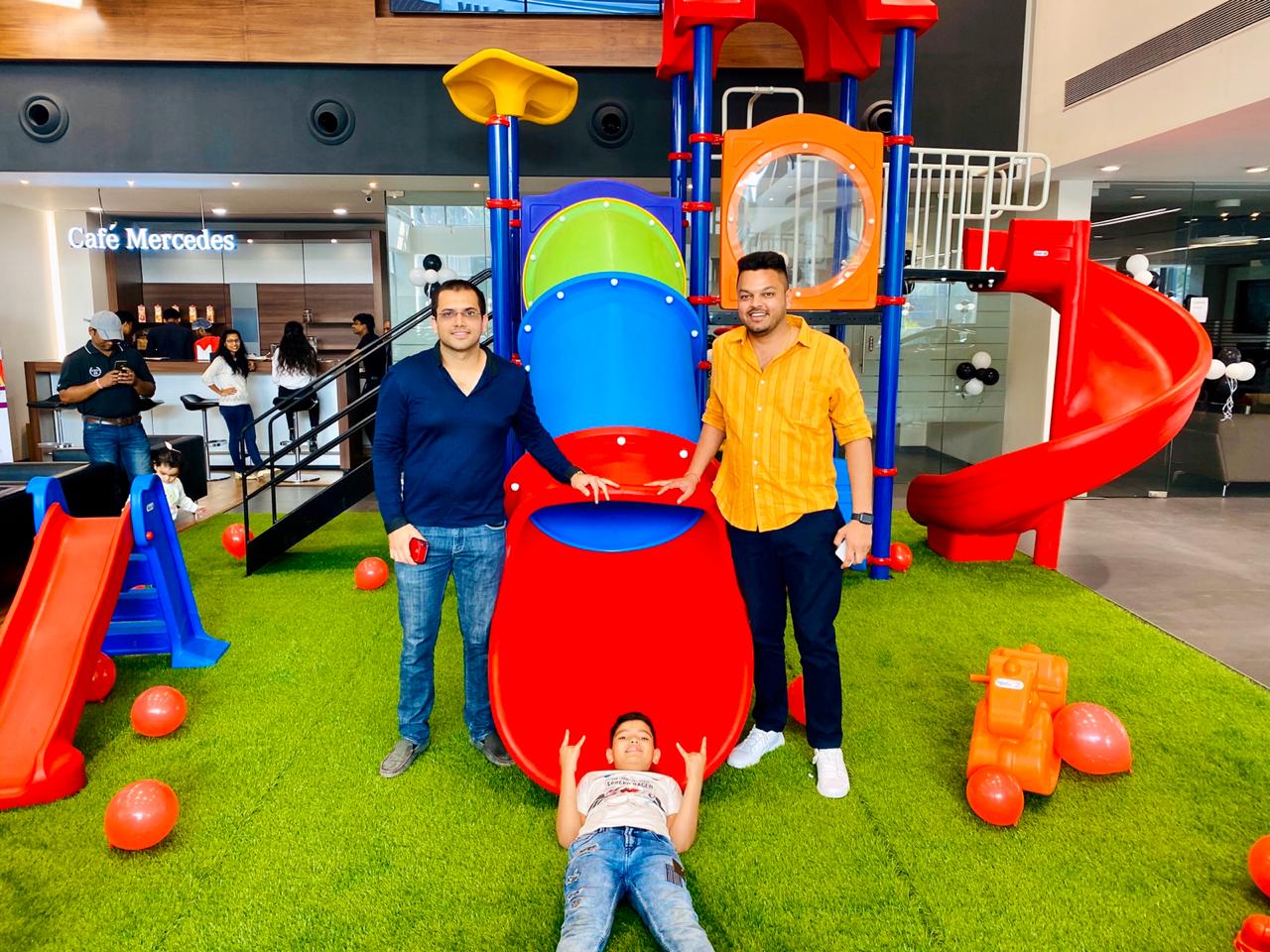 Replay Transforms Mercedes Showroom with a Custom Play Zone for Children’s Day Celebration.