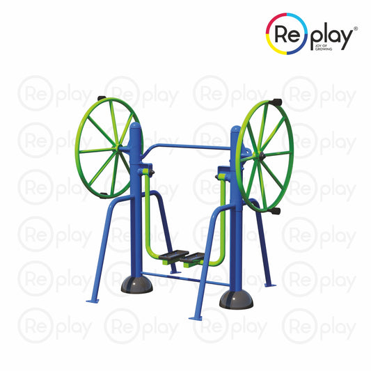 AIR WALKER WITH DOUBLE SHOULDER WHEEL