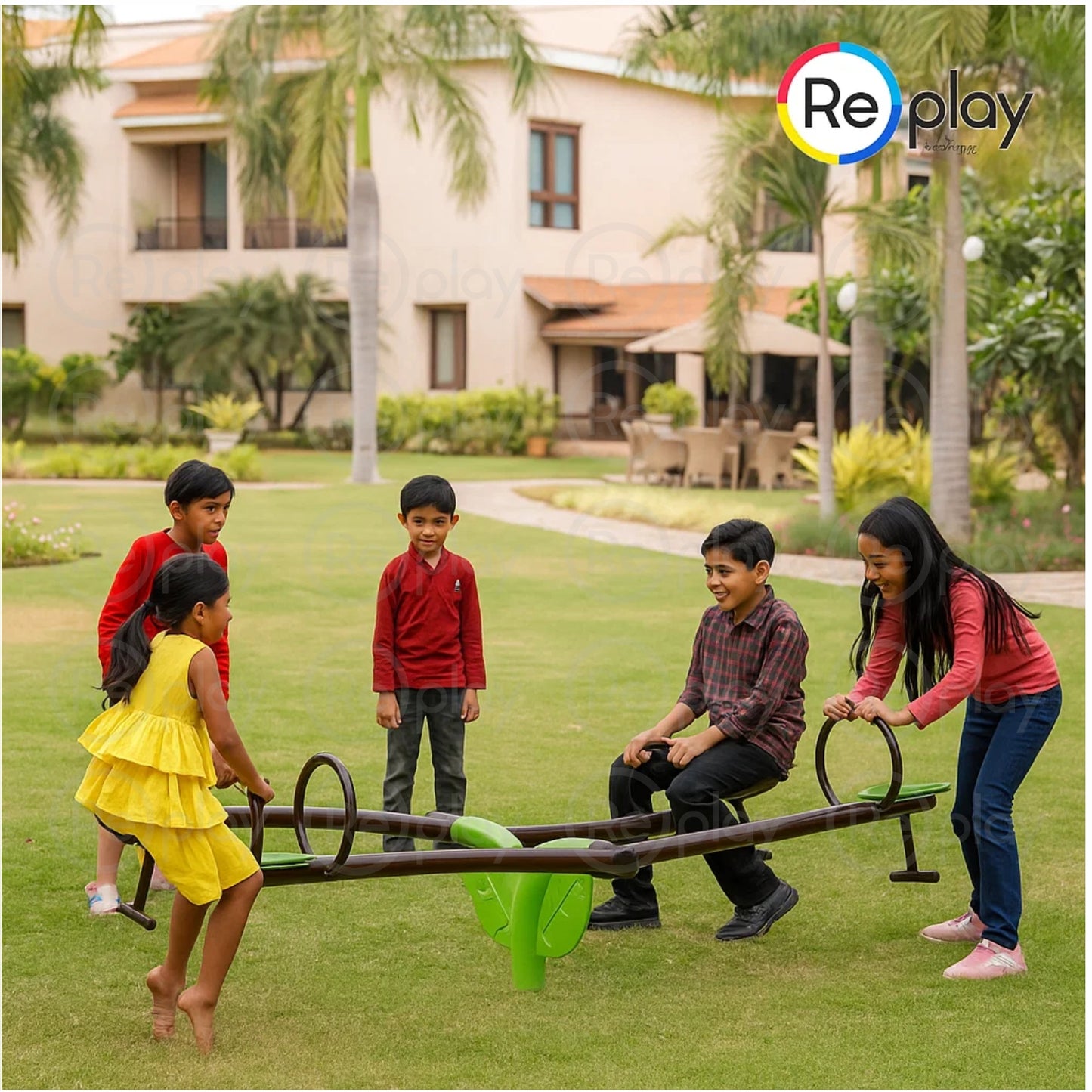 4 SEATER LEAF SEE-SAW