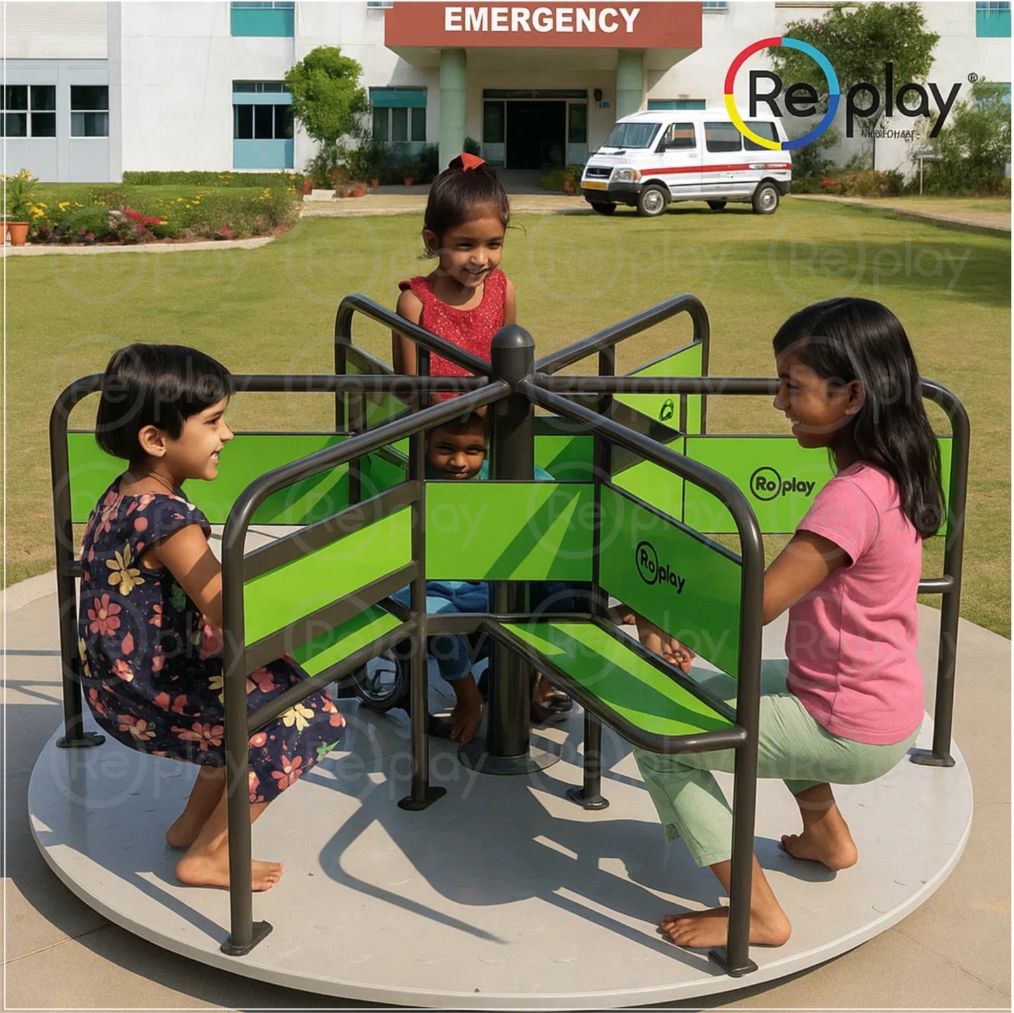 6 SEATER MERRY GO ROUND