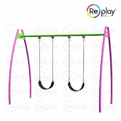 2 SEATER RUBBER BELT SWING